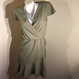 Style House Mock Wrap Dress
